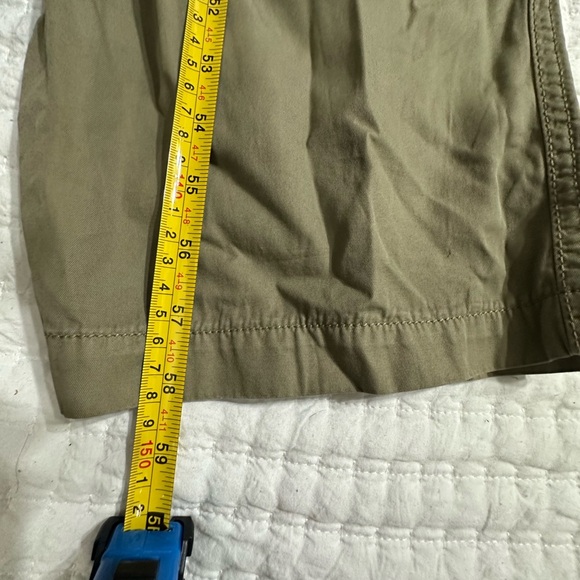 350 Gap Utility Jumpsuit Cargo short sleeve cinched waist army green womens sz 4 - Picture 9 of 11